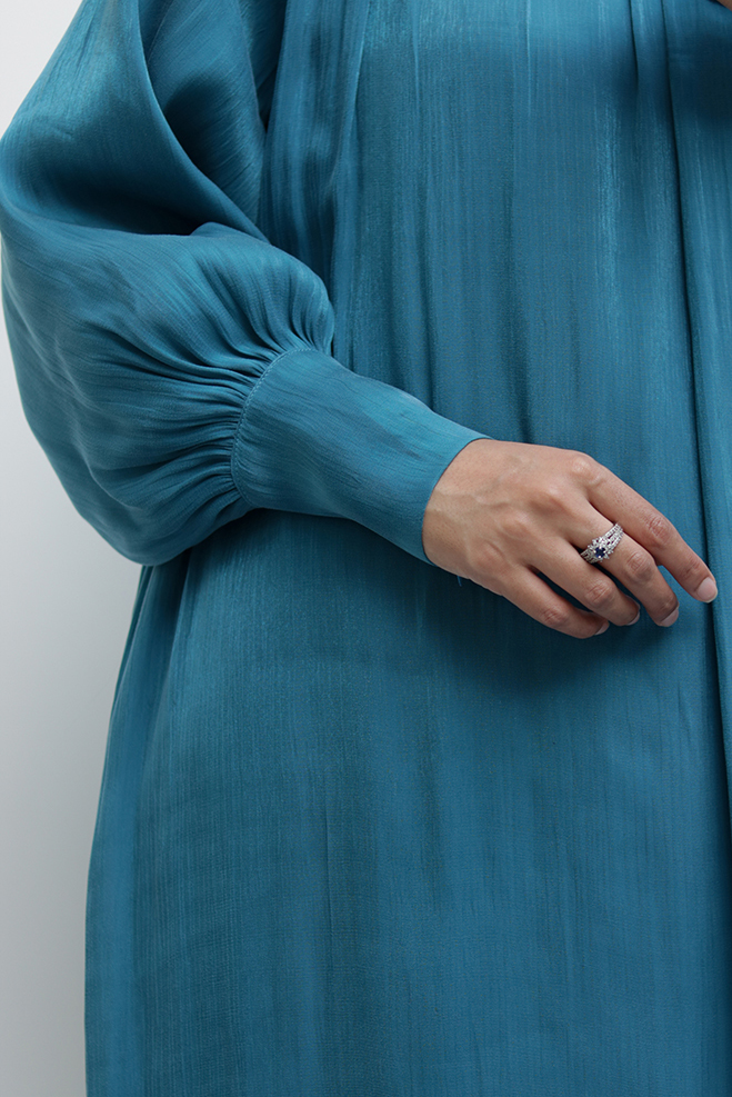 Teal Muse Abaya 5 Teal Muse Abaya - Image 5