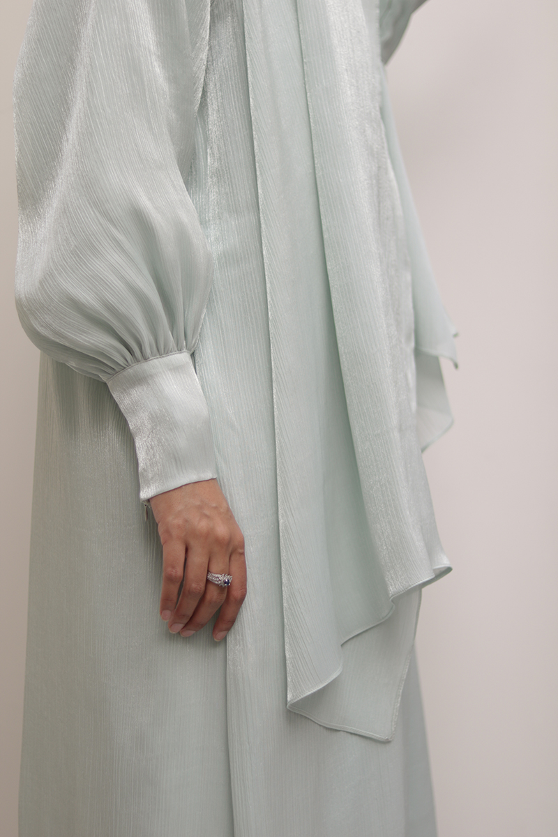 Glacé Mint Muse Abaya 4 Glacé Mint Muse Abaya - Image 4