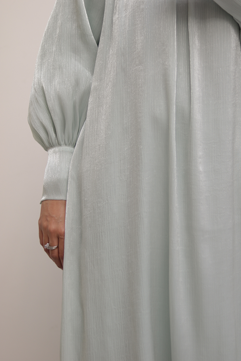 Glacé Mint Muse Abaya 2 Glacé Mint Muse Abaya - Image 2