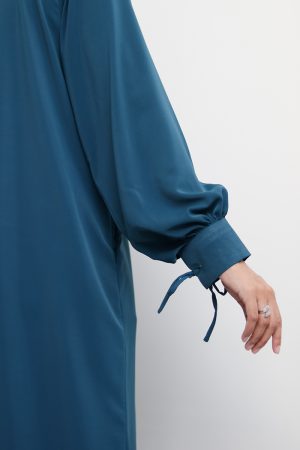 Really Teal Bow Everyday Abaya