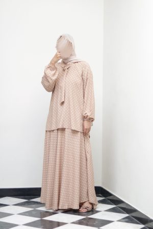 Cookie Dough Cotton Skirt Set