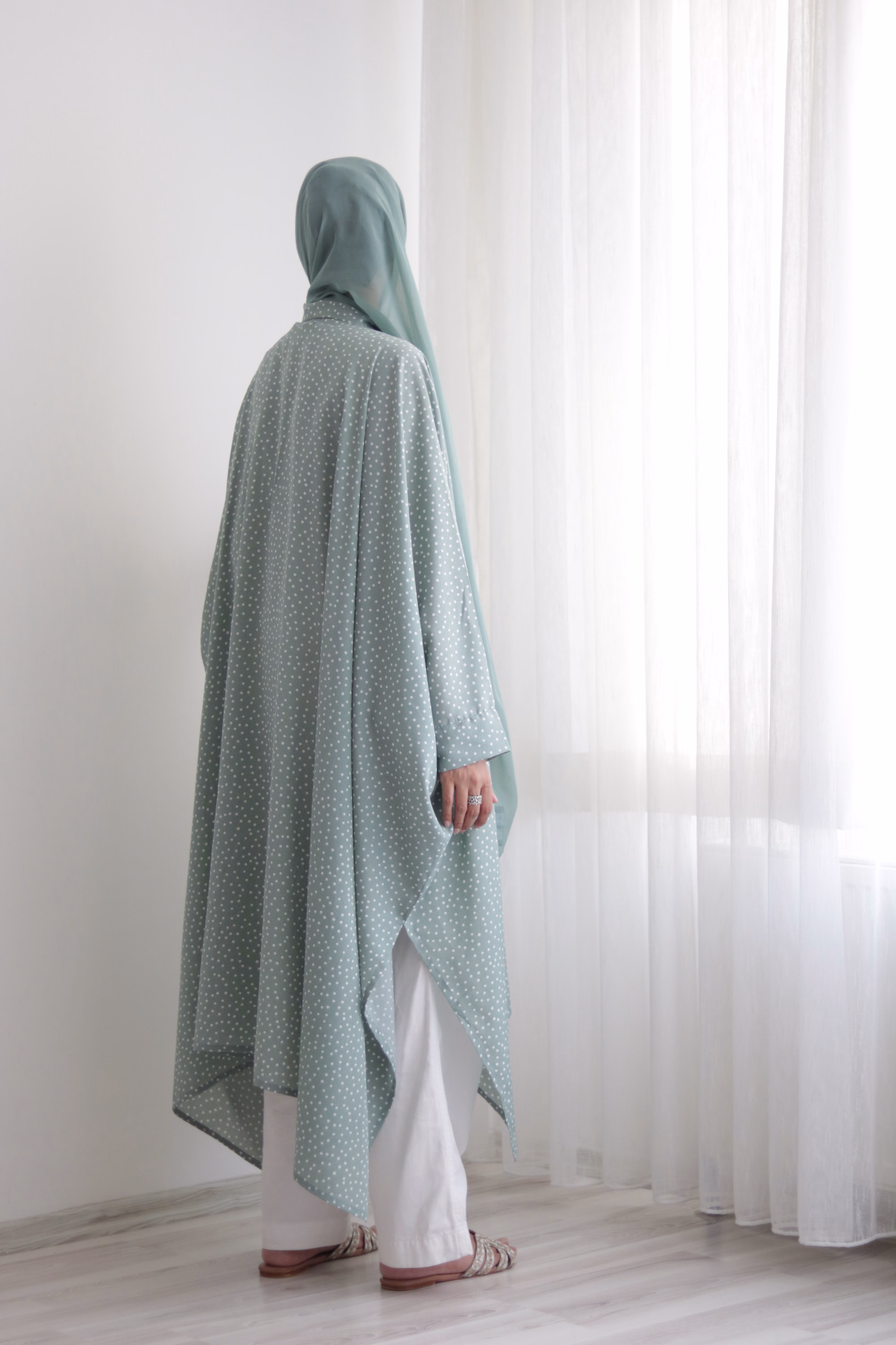 Sage Printed Shrug - Image 5
