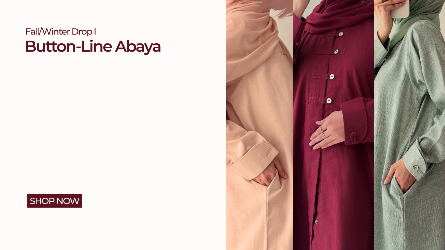 Fall/Winter Drop I — Button-Line Abaya
